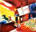 La casa en llamas contemporáneo Marc Chagall